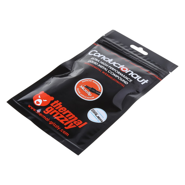 Zdjęcie produktu: Pasta termoprzewodząca Thermal Grizzly Conductonaut ciekły metal 1g