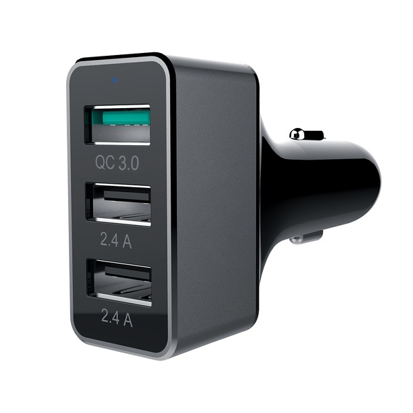 Zdjęcie produktu: Ładowarka samochodowa Unitek 2xUSB 2.4A+ QC3.0 42W (Y-P530C)