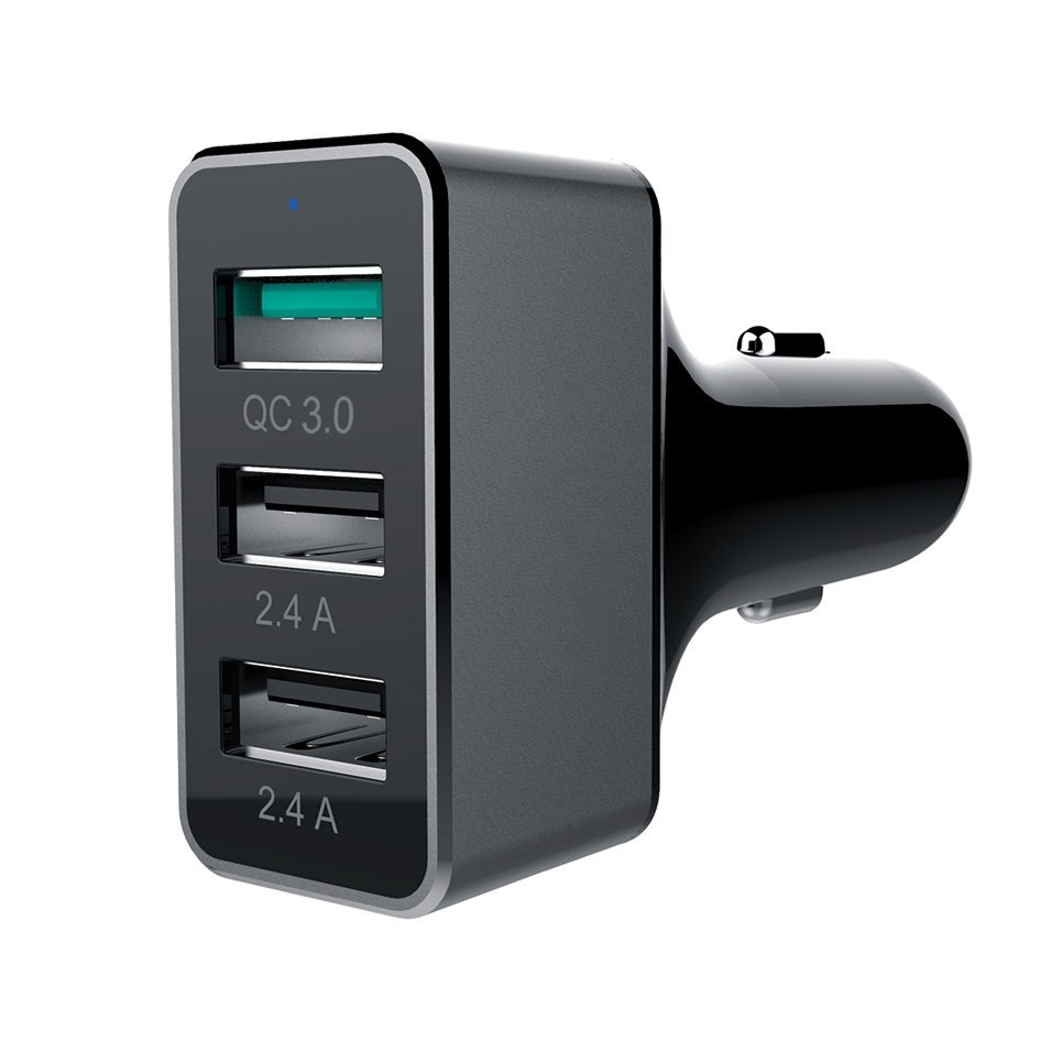 Ładowarka samochodowa Unitek 2xUSB 2.4A+ QC3.0 42W (Y-P530C)