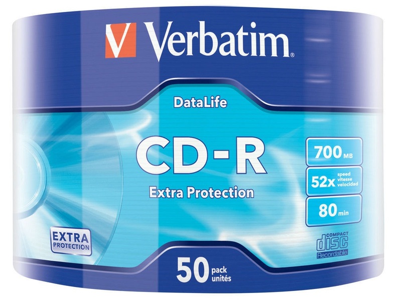 Zdjęcie produktu: Płyta Verbatim CD-R 700MB x52 50szt Wrap