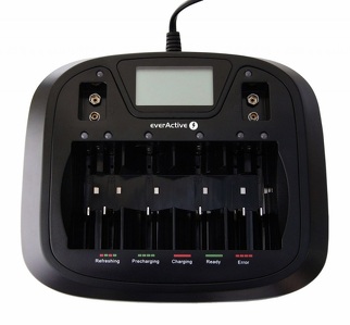Miniatura produktu: Ładowarka akumulatorków Ni-MH 8 niezależnych kanałów ładowania everActive NC-900U Miniatura produktu: Ładowarka akumulatorków Ni-MH 8 niezależnych kanałów ładowania everActive NC-900U