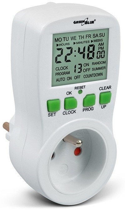 GreenBlue GB107, timer cyfrowy