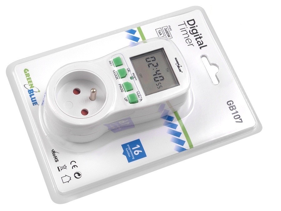 GreenBlue GB107, timer cyfrowy