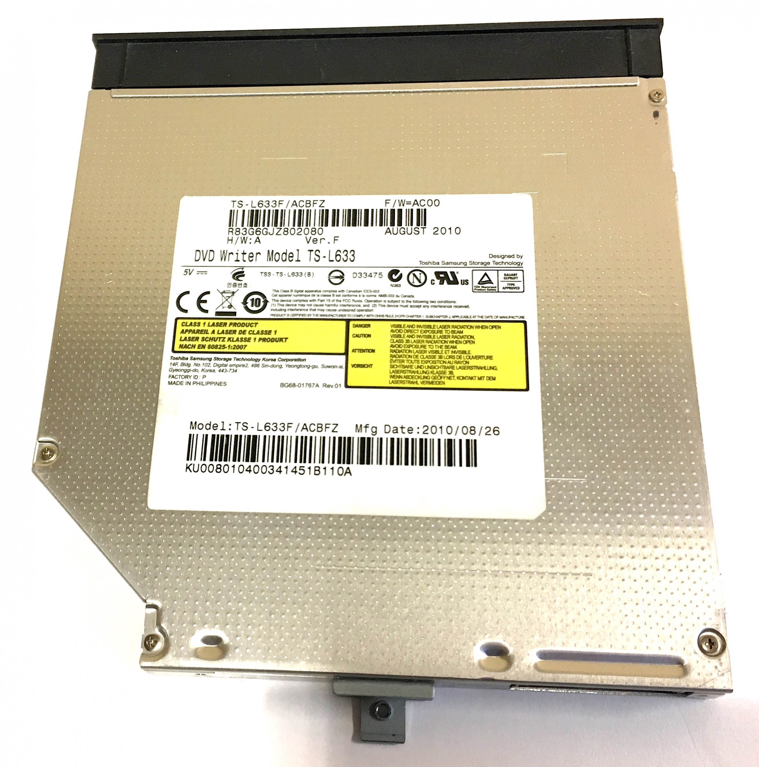 Napęd nagrywarka do notebooka DVD-RW Samsung TS-L633