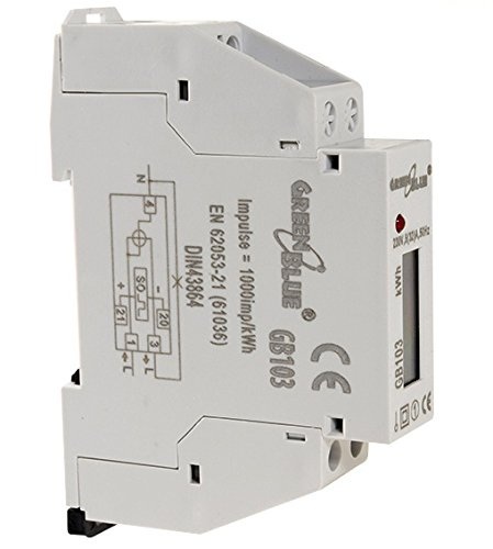 GreenBlue GB103 Miernik energii, wyświetlacz