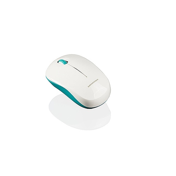 Zdjęcie produktu: Mysz Modecom Bezprzewodowa Optyczna WM121 GREEN-WHITE M-MC-WM121-280