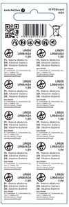 Miniatura zdjęcia: everActive Bateria Pastylkowa G4 LR626 LR66 Lithium Battery 1,5v 10szt