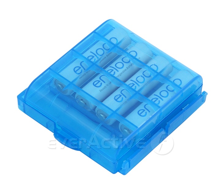 Zdjęcie produktu: Uniwersalny pojemnik na akumulatorki R6/AA R03/AAA niebieski Zdjęcie produktu: Uniwersalny pojemnik na akumulatorki R6/AA R03/AAA niebieski