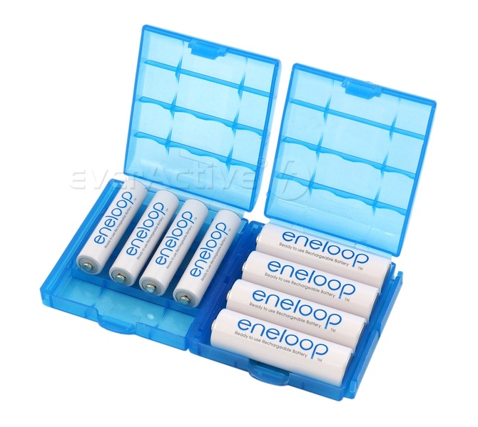 Zdjęcie produktu: Uniwersalny pojemnik na akumulatorki R6/AA R03/AAA niebieski Zdjęcie produktu: Uniwersalny pojemnik na akumulatorki R6/AA R03/AAA niebieski