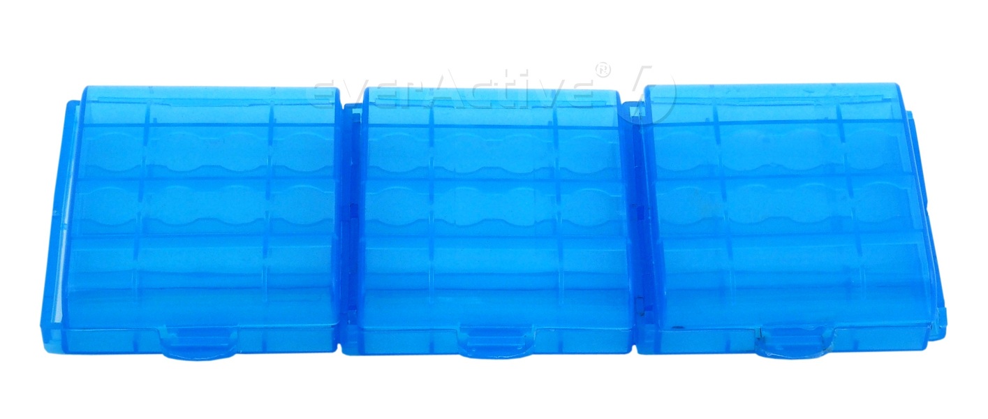 Zdjęcie produktu: Uniwersalny pojemnik na akumulatorki R6/AA R03/AAA niebieski Zdjęcie produktu: Uniwersalny pojemnik na akumulatorki R6/AA R03/AAA niebieski