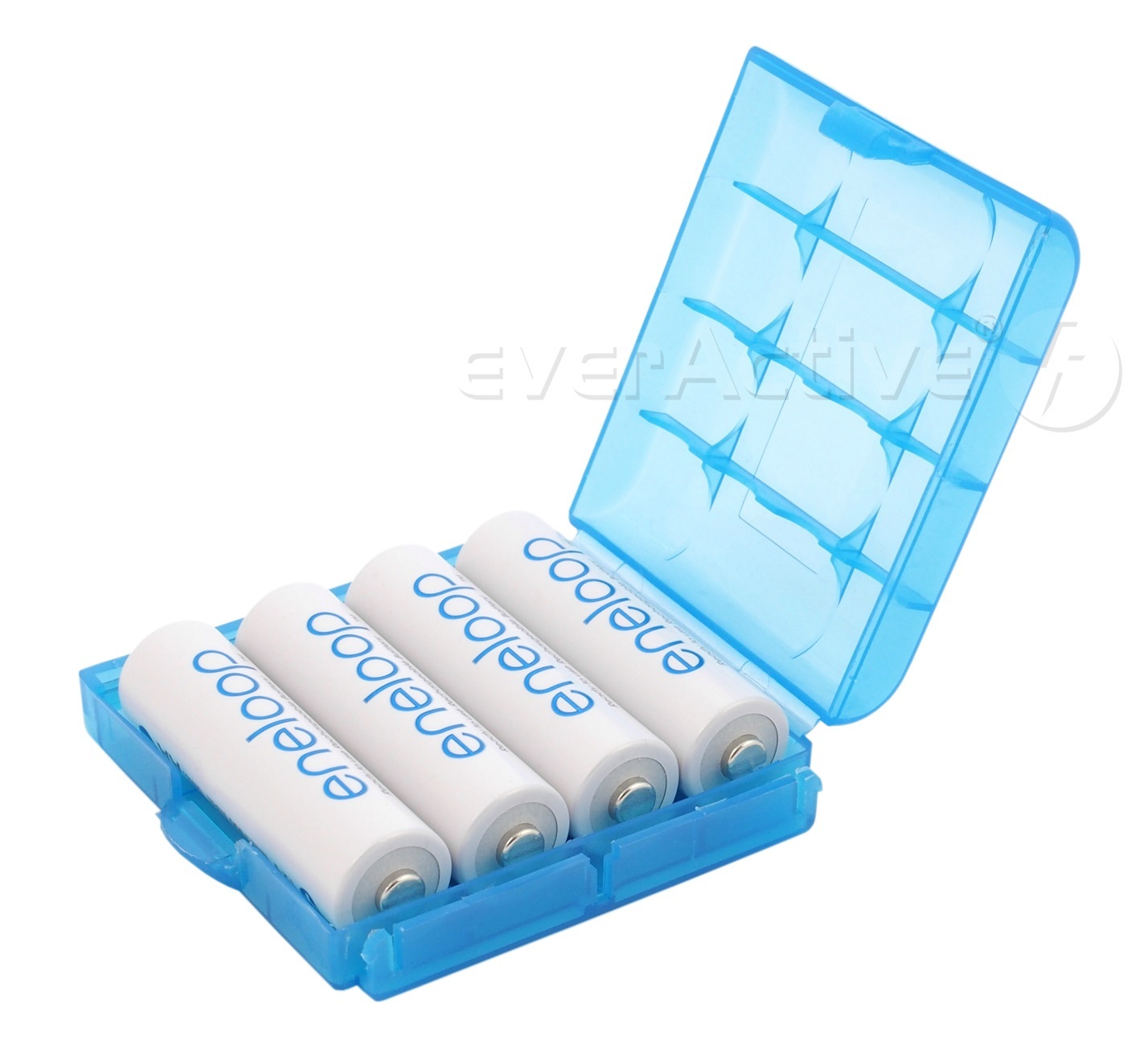 Uniwersalny pojemnik na akumulatorki R6/AA R03/AAA niebieski Uniwersalny pojemnik na akumulatorki R6/AA R03/AAA niebieski