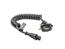 Miniatura zdjęcia: Natec Extreme Media kabel zasilający laptop (MIKI) IEC320 C5 VDE Spirala 0.5-1.5m