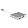 Replikator Silverstone EP08C (SST-EP08C) stacja USB 3.1 Type-C do USB Type-A 3.0, USB Typ-C PD, DMI (DP Alt Mode), 100mm, szary