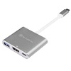 Miniatura zdjęcia: Replikator Silverstone EP08C (SST-EP08C) stacja USB 3.1 Type-C do USB Type-A 3.0, USB Typ-C PD, DMI (DP Alt Mode), 100mm, szary