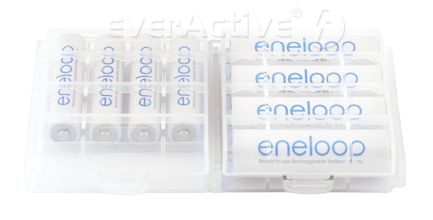 Uniwersalny pojemnik na akumulatorki R6/AA R03/AAA biały