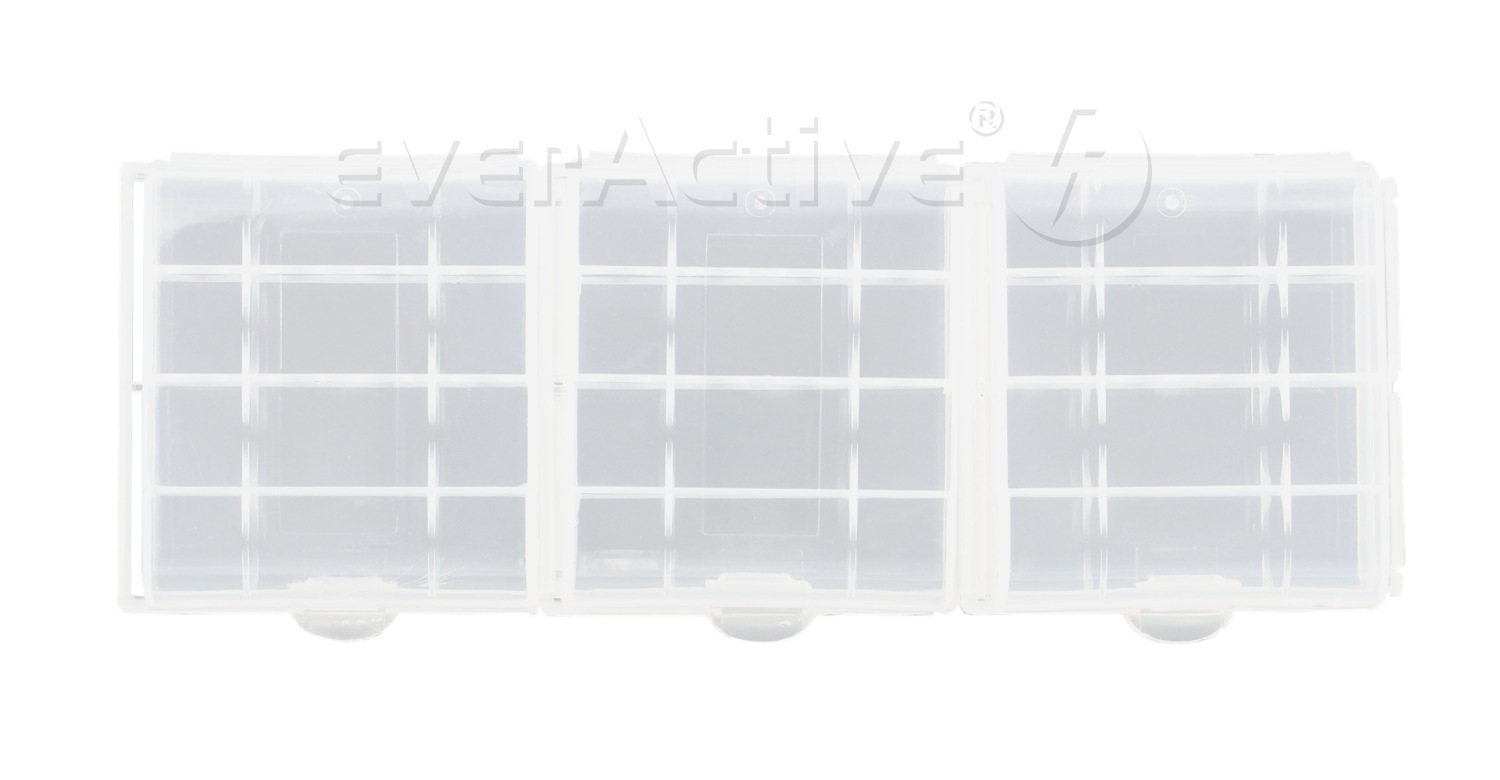 Uniwersalny pojemnik na akumulatorki R6/AA R03/AAA biały