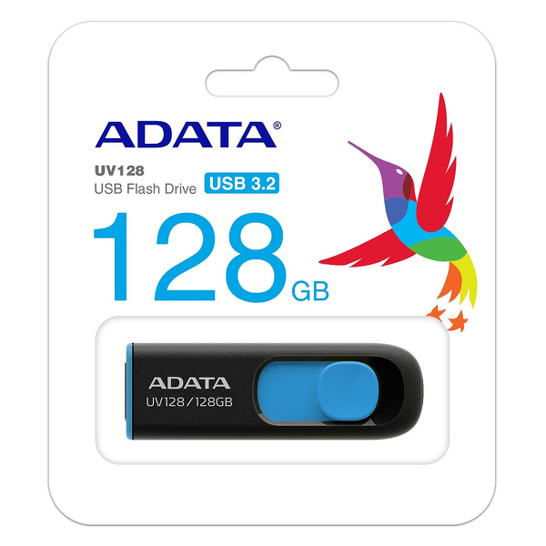 Zdjęcie produktu: Adata DashDrive UV128 128GB czarno-niebieski