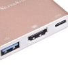 Miniatura zdjęcia: Silverstone EP08P (SST-EP08P) Adapter USB 3.1 Type-C do USB Type-A, USB Type-C PD (data or charging port), oraz 4K HDMI (DP Alt Mode), 100mm, różowy Miniatura zdjęcia: Silverstone EP08P (SST-EP08P) Adapter USB 3.1 Type-C do USB Type-A, USB Type-C PD (data or charging port), oraz 4K HDMI (DP Alt Mode), 100mm, różowy