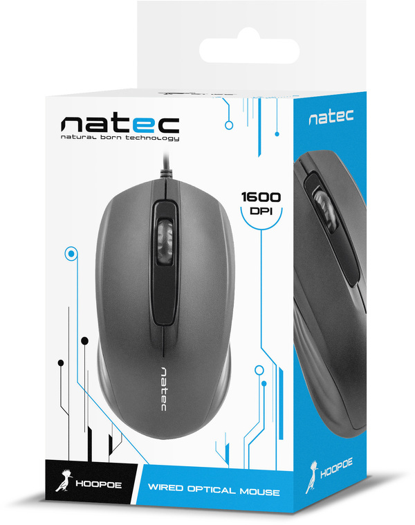 Zdjęcie produktu: Mysz Natec Hoopoe, Optyczna Zdjęcie produktu: Mysz Natec Hoopoe, Optyczna