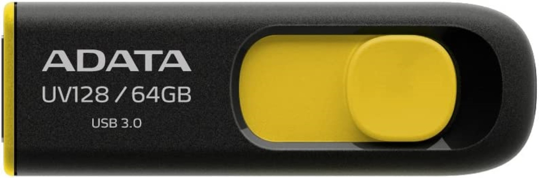 Zdjęcie produktu: Pendrive Adata DashDrive UV128 64GB USB3.0 czarno - żółty 90MB / 40MB