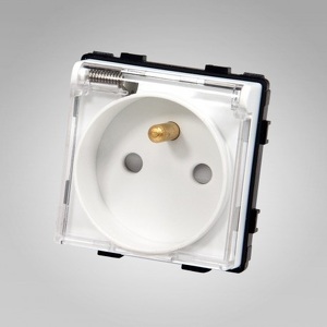 Miniatura produktu: Touchme TM6252W Gniazdko z bolcem z klapką, modułowe białe Miniatura produktu: Touchme TM6252W Gniazdko z bolcem z klapką, modułowe białe