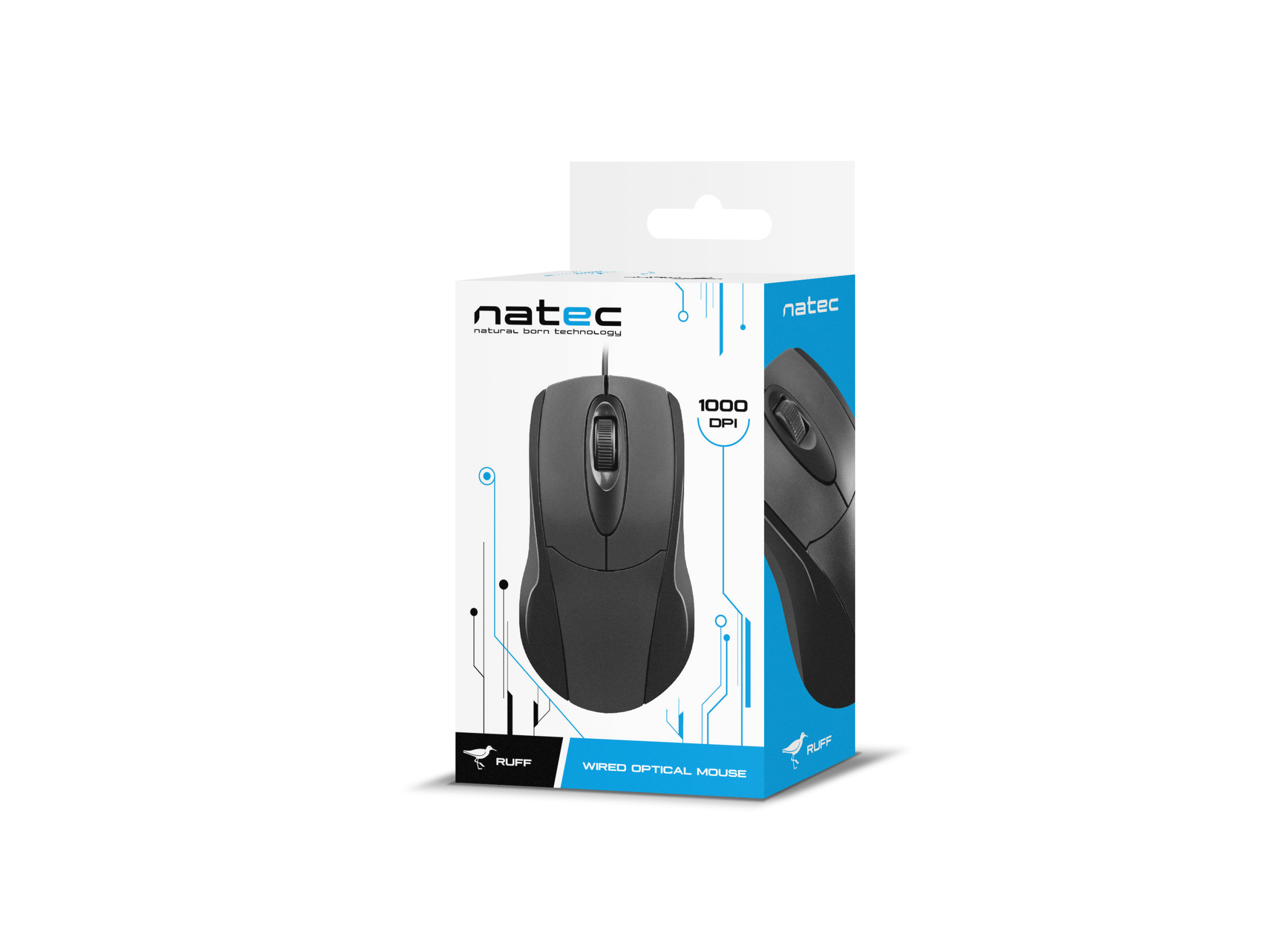 Mysz Natec Ruff, Optyczna 1000 DPI