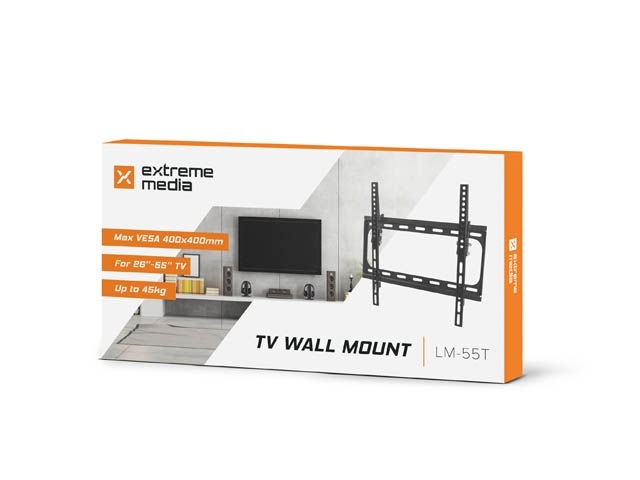 Natec Extreme Media LM-55T, uchwyt LCD 26" - 55" do 45kg, regulowany w pionie