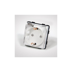 Miniatura produktu: Touchme TM6242W Gniazdo schuko z klapką, modułowe białe