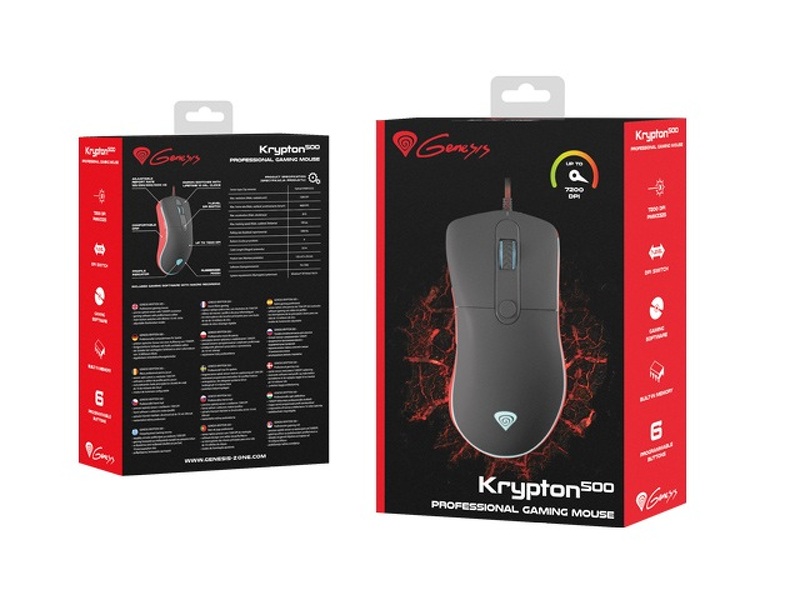 Zdjęcie produktu: Mysz Genesis Krypton 500, Optyczna z oprogramowaniem