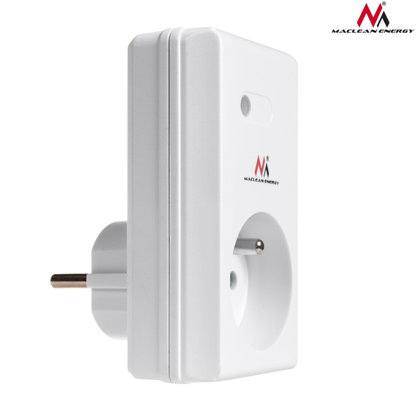 Zdjęcie produktu: Gniazdko sterowane pilotem Maclean, wewnętrzne, programowalne, bateria do pilota, MCE151 Zdjęcie produktu: Gniazdko sterowane pilotem Maclean, wewnętrzne, programowalne, bateria do pilota, MCE151