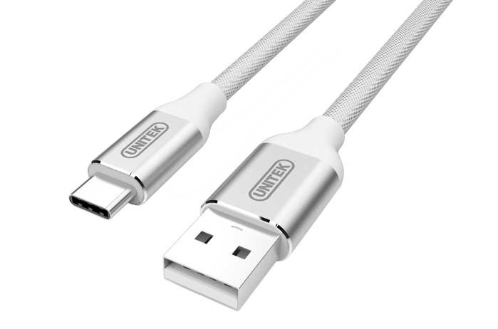 Unitek Premium przewód USB-USB Typ-C 2.0 Silver (Y-C4025ASL)