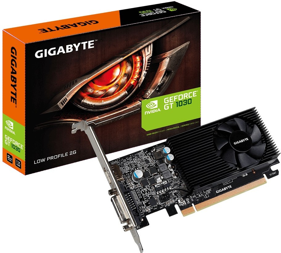 Gigabyte GeForce GT 1030 2048MB 64Bit DDR5 Gigabyte GeForce GT 1030 2048MB 64Bit DDR5