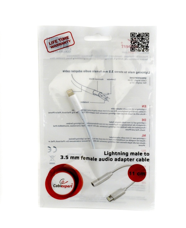 Zdjęcie produktu: Gembird Adapter Mini Jack Stereo 3.5" (F) do Lightning (M) Zdjęcie produktu: Gembird Adapter Mini Jack Stereo 3.5" (F) do Lightning (M)