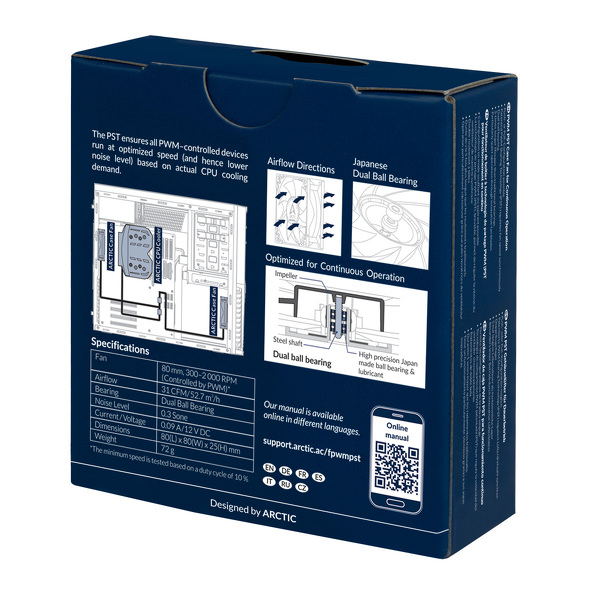 Zdjęcie produktu: Wentylator Arctic F8 PWM PST CO 80mm Zdjęcie produktu: Wentylator Arctic F8 PWM PST CO 80mm