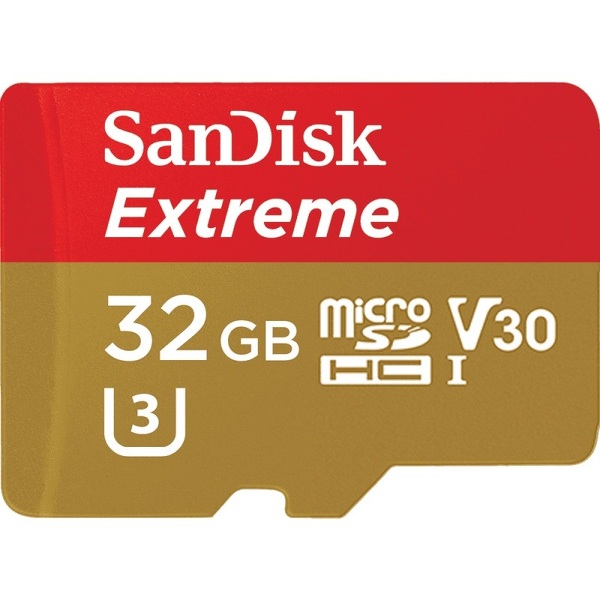 Zdjęcie produktu: Karta SanDisk Extreme microSDHC 32GB 100/60 MB/s A1 C10 V30 UHS-I U3 Mobile (SDSQXAF-032G-GN6MA)