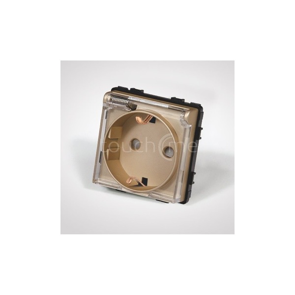 Zdjęcie produktu: Touchme TM6242G Gniazdo schuko z klapką, modułowe złote