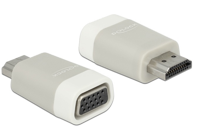 Delock Adapter HDMI-A(M) do VGA(F) Mini Rozmiar (65472)