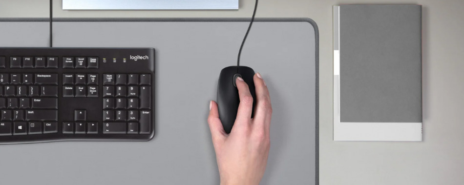 Logitech Mk120 Zestaw Desktop Obureczna