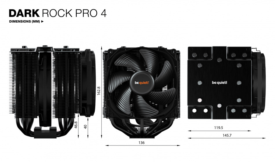 Dark Rock Pro 4 Wymiary