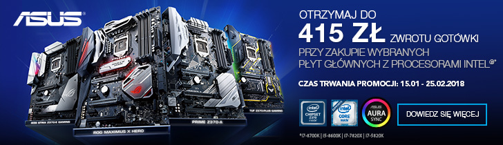 Promocja Cashback Asus 2018