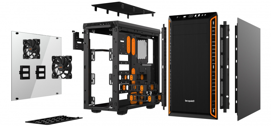 Be Quiet Pure Base 600 Pomaranczowa Tg