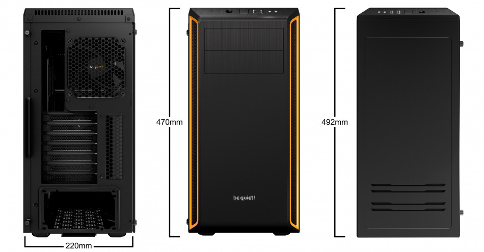 Be Quiet Pure Base 600 Pomaranczowa Tg Wymiary