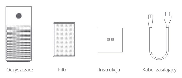 Zawartosc Mi Air Purifier 2s
