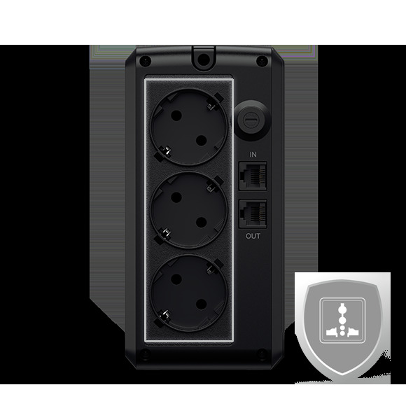 01 Surge Protected Outlet 02 Ut Eg Schuko