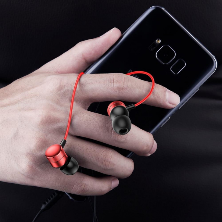 Baseus Encok H04 Hgh04 0s Sluchawki Przewodowe Dokanalowe Z Mikrofonem Srebrne 7