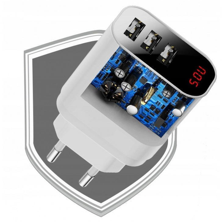 Baseus Bojure Bs Euqc01 Ccall Ag02 Qc3 0 23w Quick Charge 3 0 Szybka Ladowarka Sieciowa Z 2 Gniazdami Usb 3