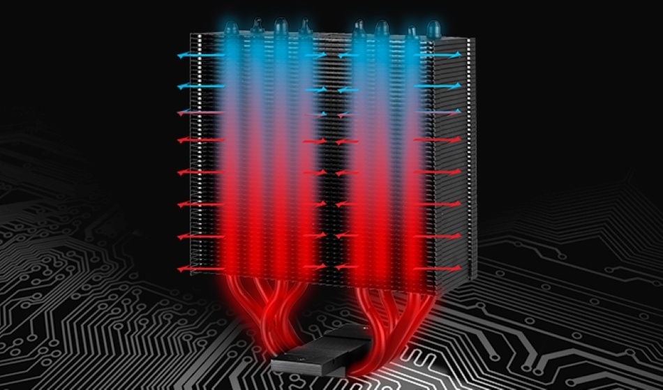 Freezer 34 Esports Duo Odprowadzanie Ciepla