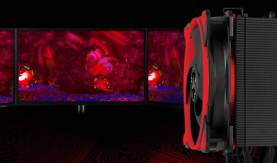 Arctic Freezer 34 Esports Duo Czarno Czerwony