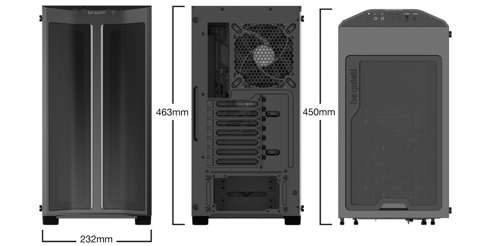 Bequiet Pure Base 500dx Czarna Tg Argb Wymiary