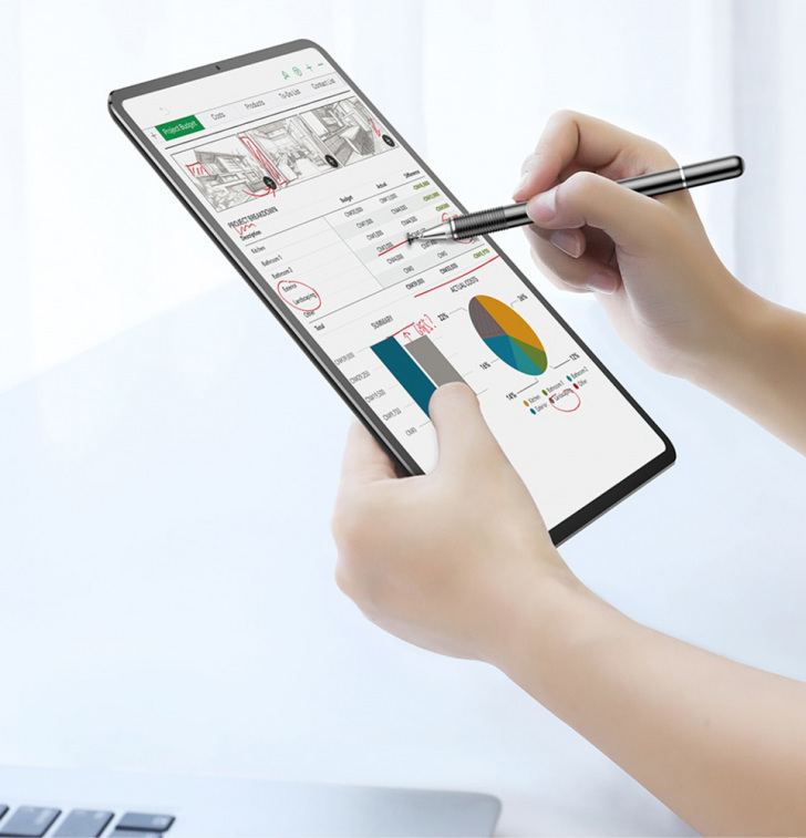 Pol Pl Baseus Golden Cudgel Dwustronny Pojemnosciowy Rysik Disc Stylus Zelopis Dlugopis Czarny Acpcl 01 46848